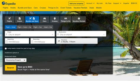 Expedia Travel: Vacation Homes, Hotels, Car Rentals, Flights.
